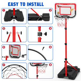 Beauwow T-ball stand with bat and balls for beginner coordination.