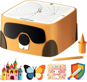 BEAVERBOT Cardboard Cutter front view, kid-safe design for creative projects.