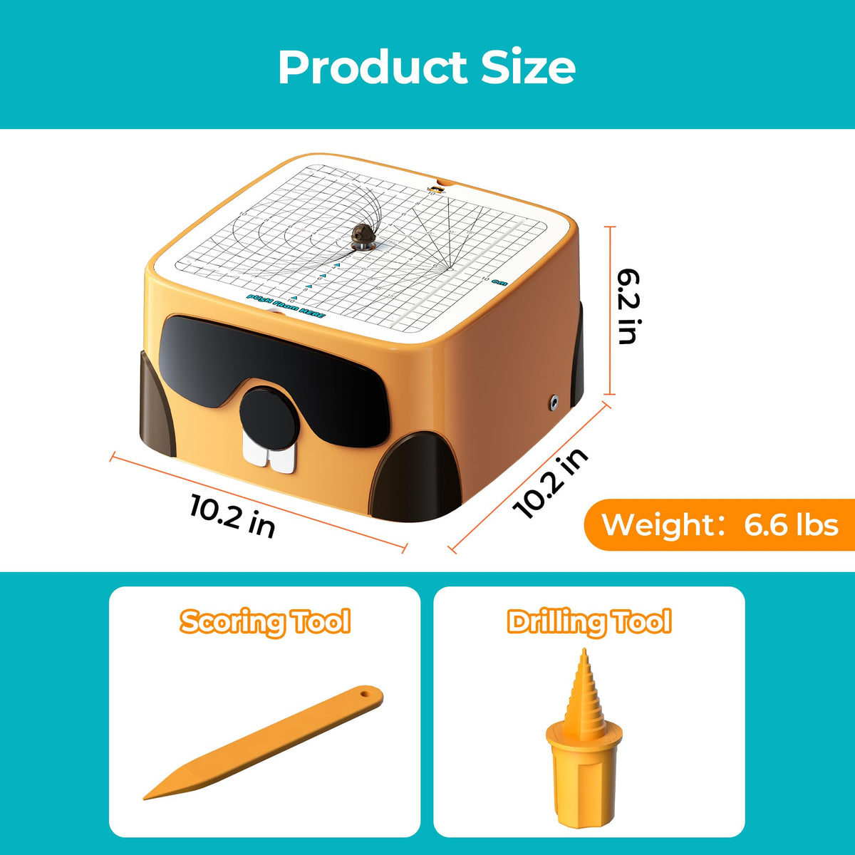 BEAVERBOT Cardboard Cutter on a stable base for precise cuts.