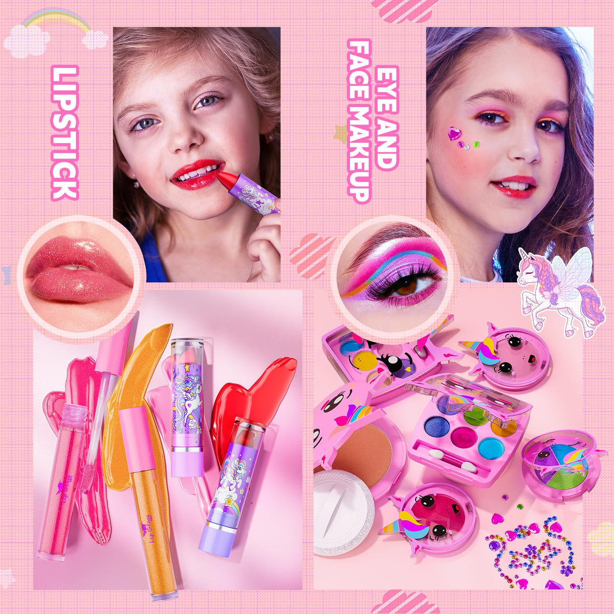 Beayuck washable lipstick tube for colorful play