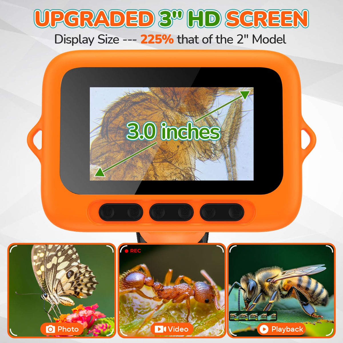 BEBANG 1000x zoom LED lighting reveals tiny details and textures