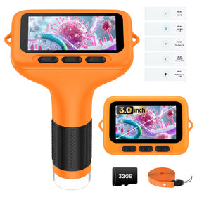 BEBANG 3-inch screen digital microscope display for crisp, hands-on home science views