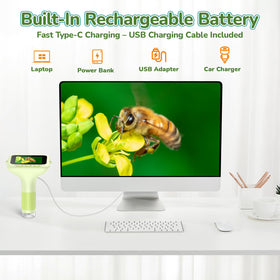 BEBANG pocket-friendly microscope connects to a computer for larger displays