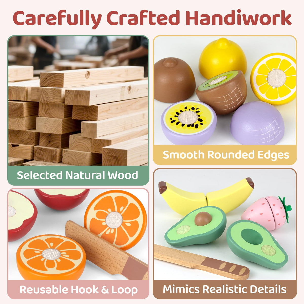 Beberolen orange play food for imaginative meals and coordination