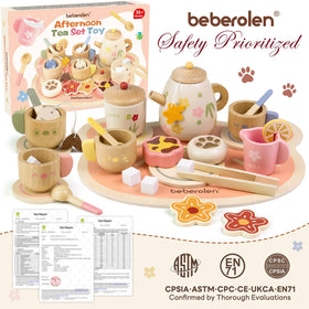 Beberolen Tea Party Set bear theme enhances imaginative play