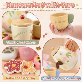 Beberolen Tea Party Set serving tray keeps play organized during tea parties