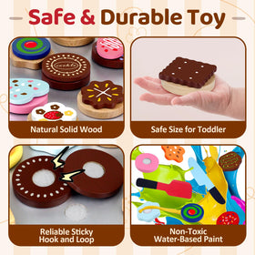 Beberolen wooden spatula realistic utensil for baking pretend play adventures