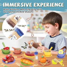 Beberolen wooden play dishes forks support cooperative play and fine motor skills.