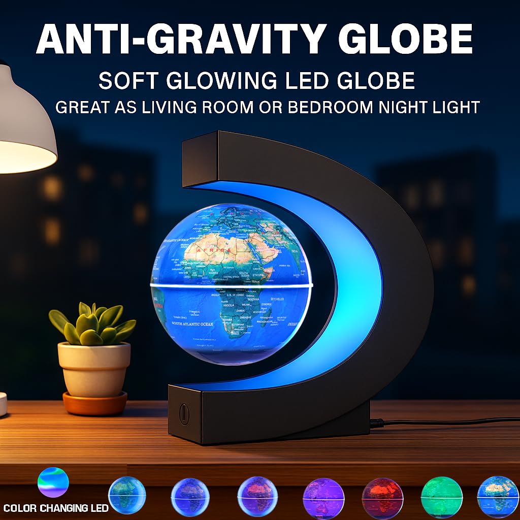 BEBEVOGUE STEM globe aids curiosity through physics and geography