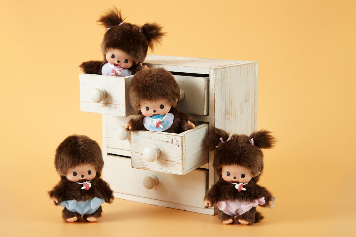 Bebichhichi doll in display box, a nostalgic keepsake for shelves.