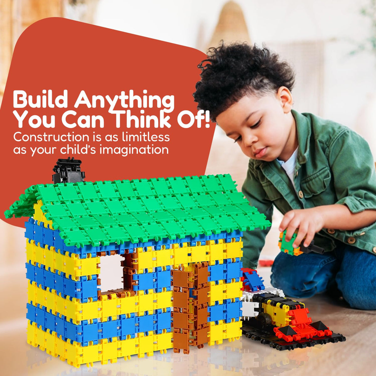 BEBLOX interlocking tiles showcase colorful designs for pattern exploration.