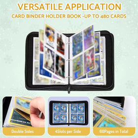 Bebomne binder showing 60 removable sleeves for flexible layouts