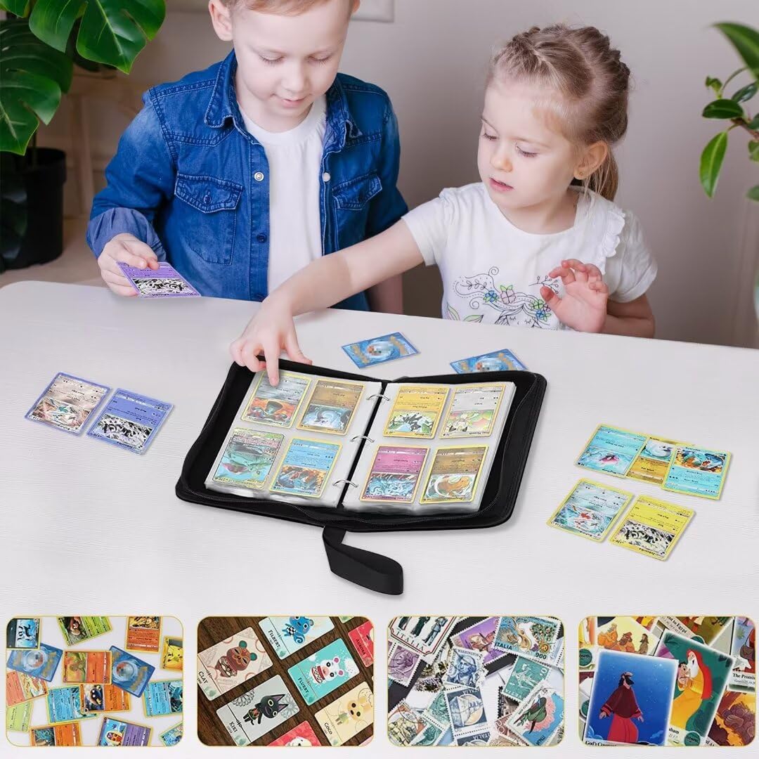 Bebomne binder fits standard-size and game cards for versatility