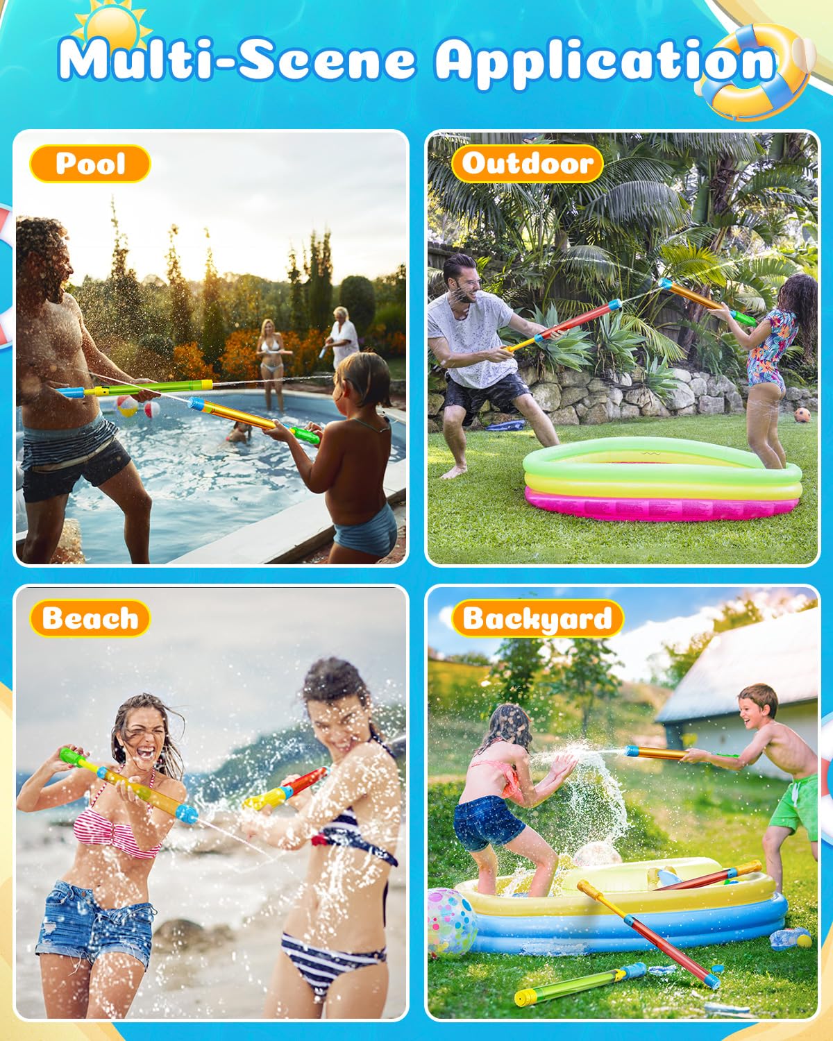 Beach and pool toy ideal for summer gatherings.