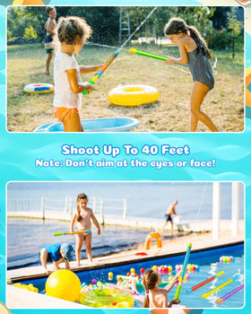 Sturdy BebouToye water gun designed for rough water games.