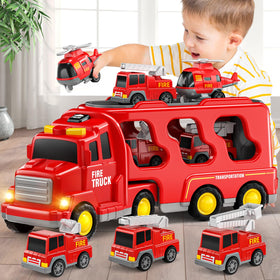 Beby Buty 5-in-1 fire truck main truck for imaginative rescue play
