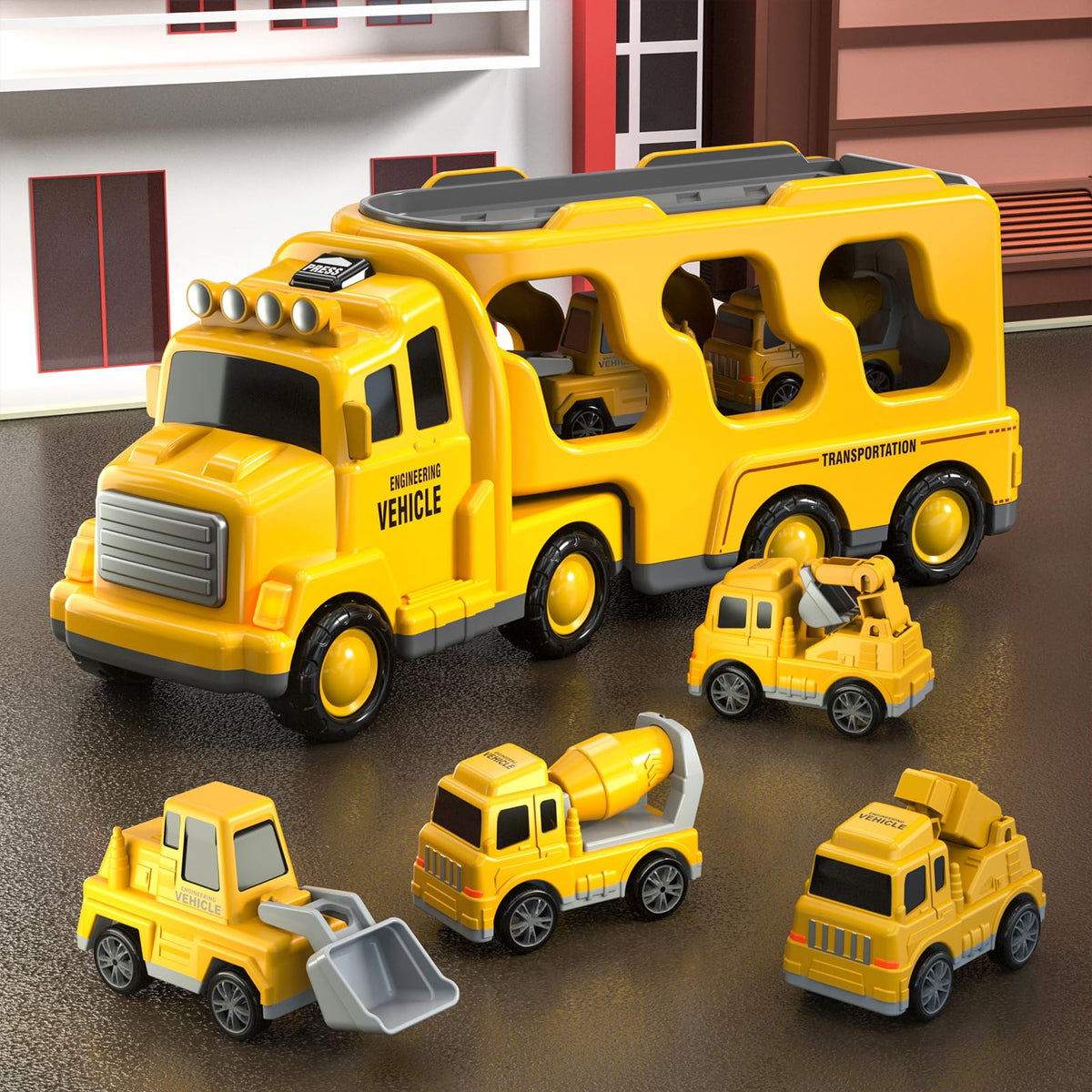 Beby Buty light and sound button on transporter enhances playtime