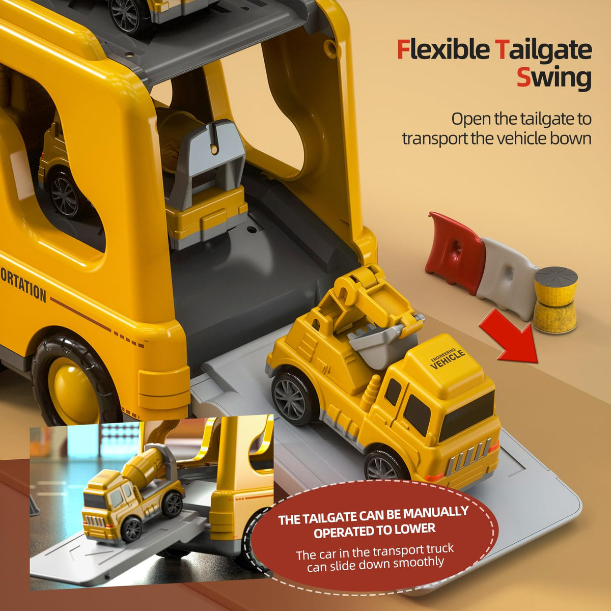 Beby Buty mixer truck top-angle for creative scene building