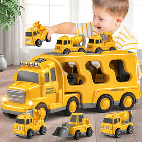 Beby Buty 5-in-1 transport truck front view for imaginative construction play