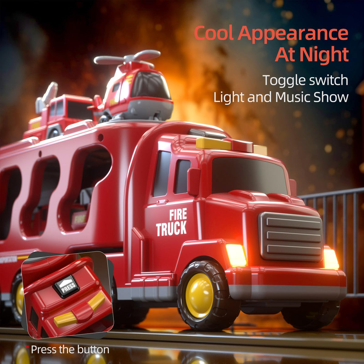 Beby Buty fire rescue car for compact action during playtime