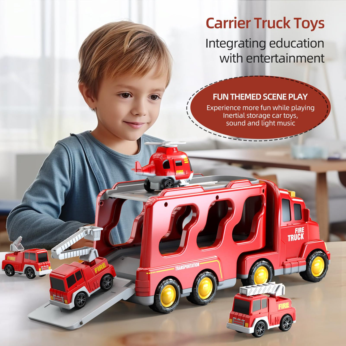 Beby Buty helicopter truck inviting aerial rescue imagination and storytelling