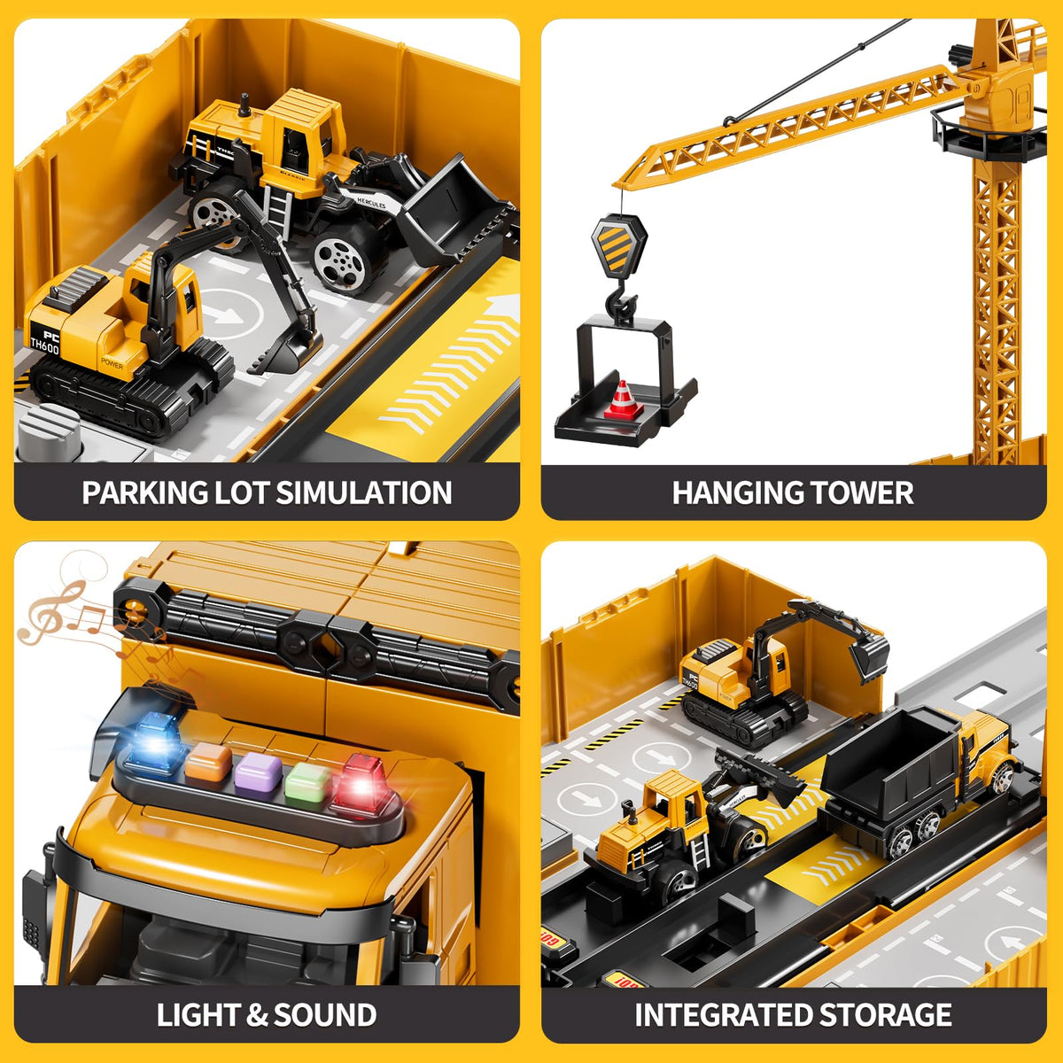 Beby Buty 360-degree tower crane rotation mirrors real construction play