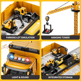 Beby Buty 360-degree tower crane rotation mirrors real construction play