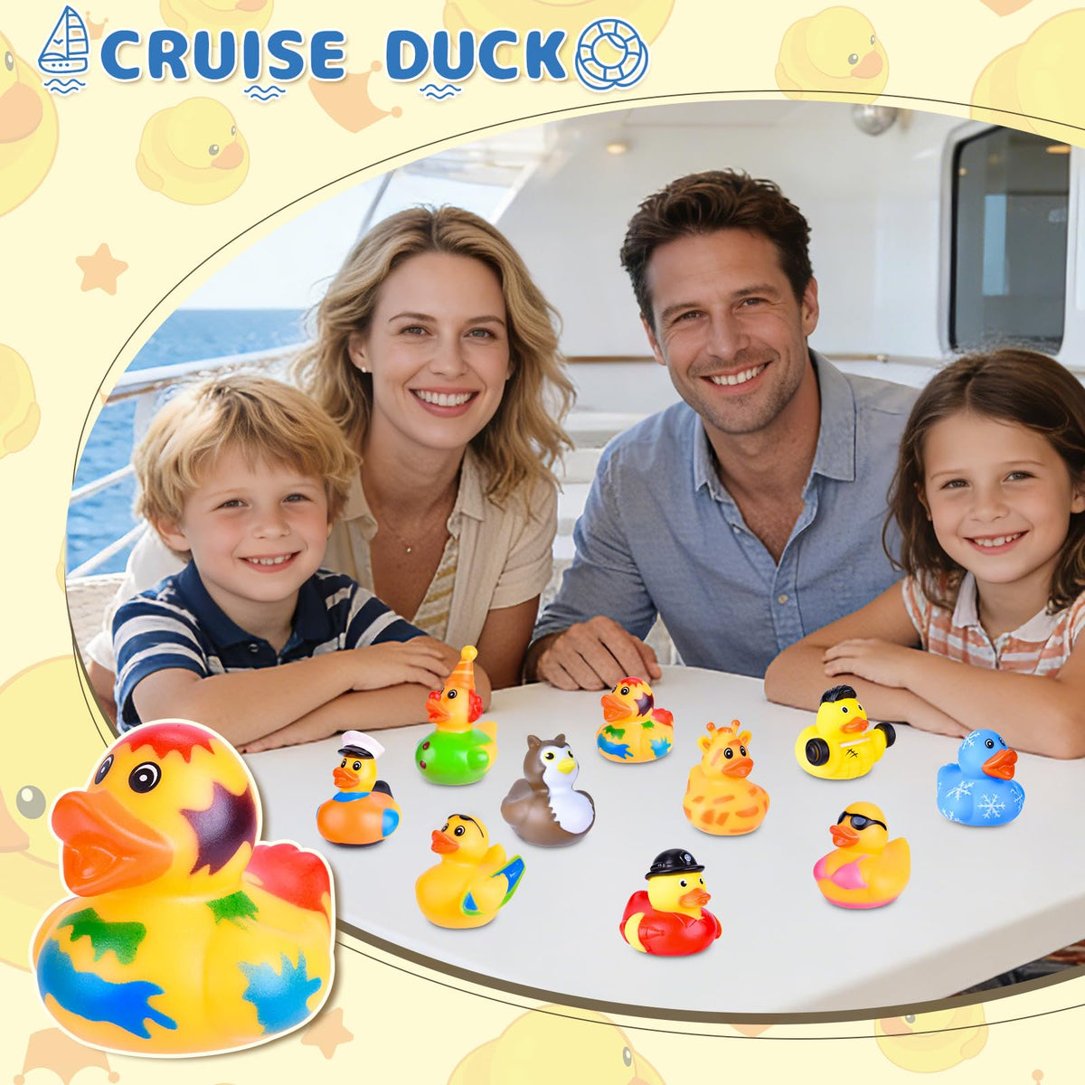 2-3 inch BECEEL ducks suited for toddlers