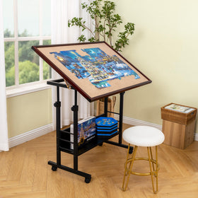 Becko US bottom storage shelf holding trays and accessories for organization.