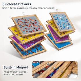 Becko US felt cover protects unfinished puzzles from dust and debris.