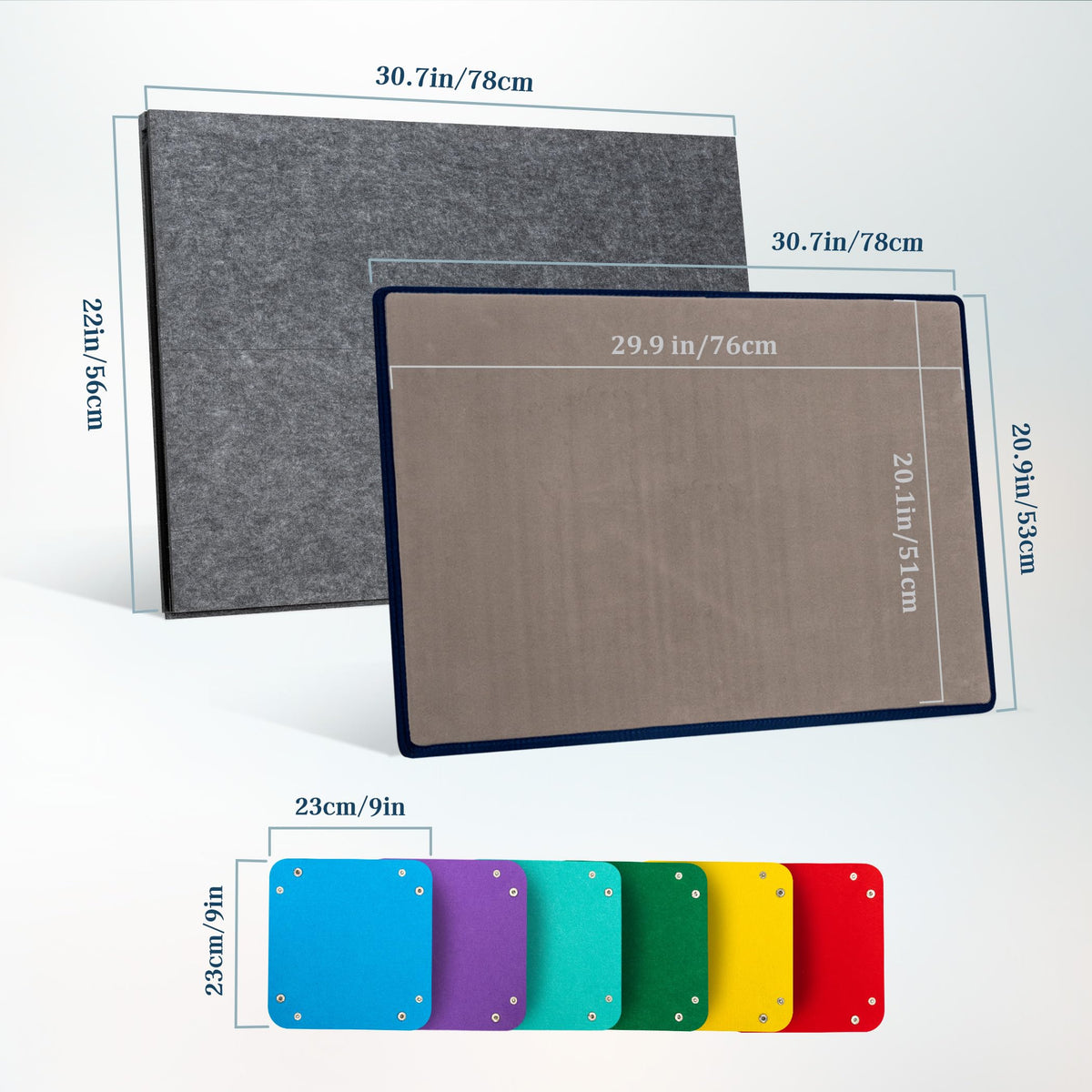 Becko US smooth felt surface lets pieces slide into place with ease