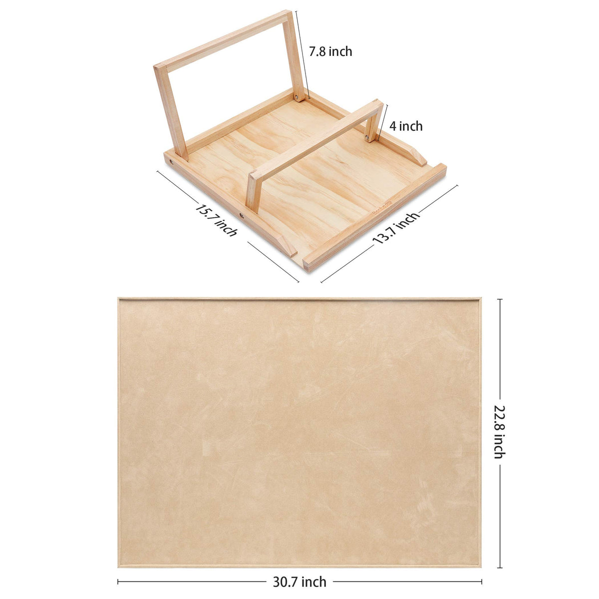 Becko US puzzle board angled setup supports comfortable viewing during long sessions