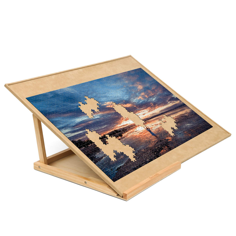Becko US puzzle board with bracket stand for organized 1,000-piece puzzles
