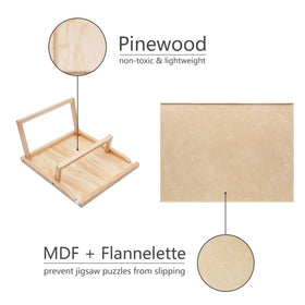 Becko US puzzle board holds up to 1,000 pieces on sturdy MDF