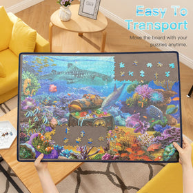 Becko US puzzle board lightweight portable design makes on-the-go puzzling easy