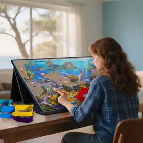 Becko US non-slip grip keeps the puzzle steady while tilting