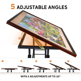 Becko US tilt angle settings showing five positions for ergonomic viewing.