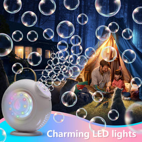 BEDAIL Bubble Machine rechargeable battery powers bubble fun anywhere, on or off grid.