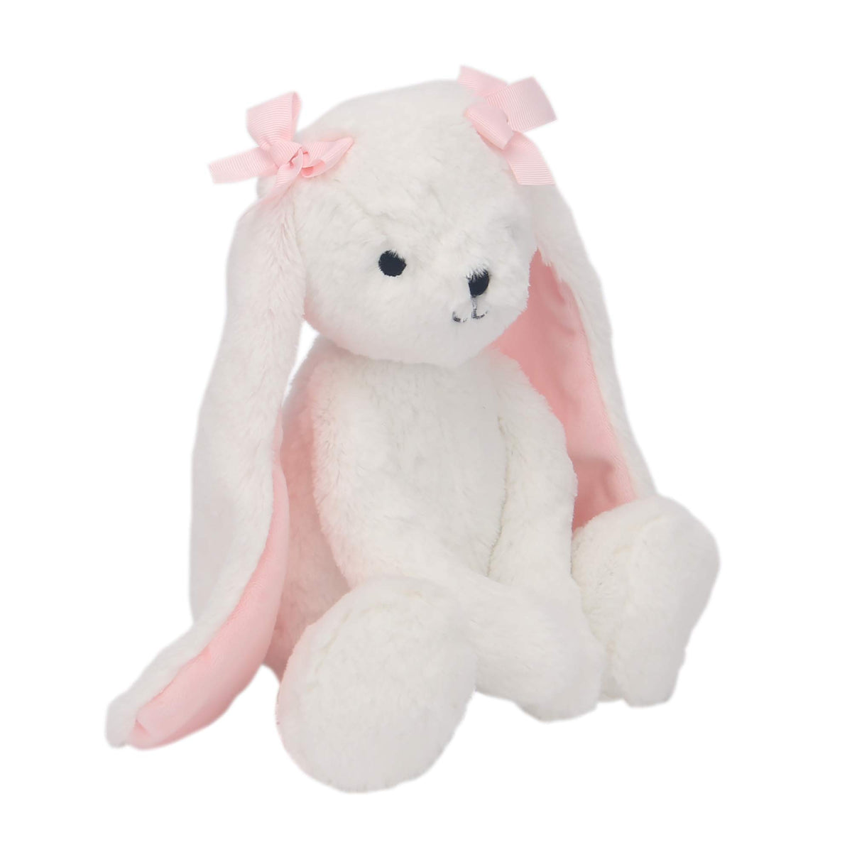 Bedtime Originals Snowflake bunny with embroidered face for safe kids play