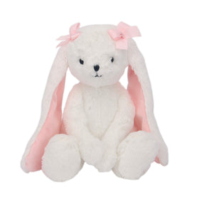 Bedtime Originals Snowflake bunny front view showing soft plush for cozy snuggles
