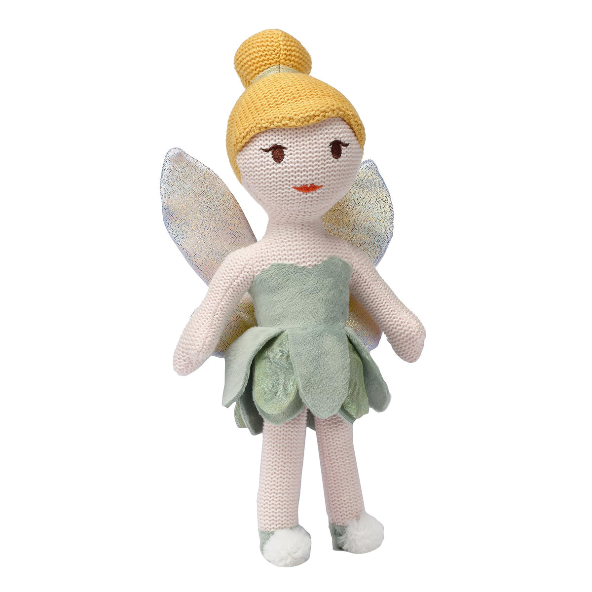 Bedtime Originals Tinker Bell dressed in minky fabric with organza trim.