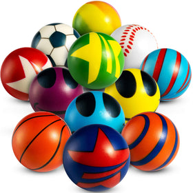 Bedwina mini stress balls with happy faces for kids and adults to relax and focus