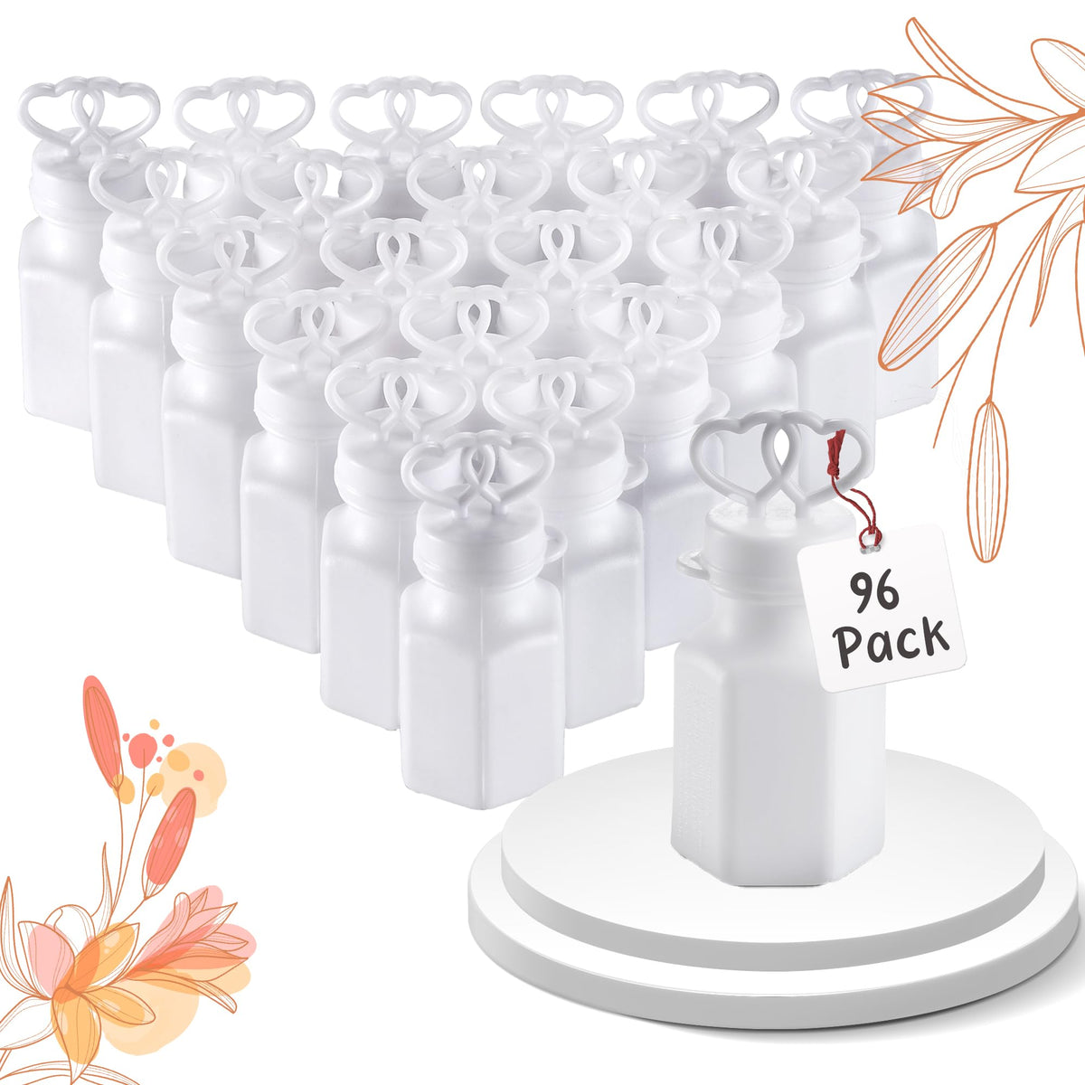 Bedwina bulk wedding bubbles with wands for a magical send-off at your ceremony.