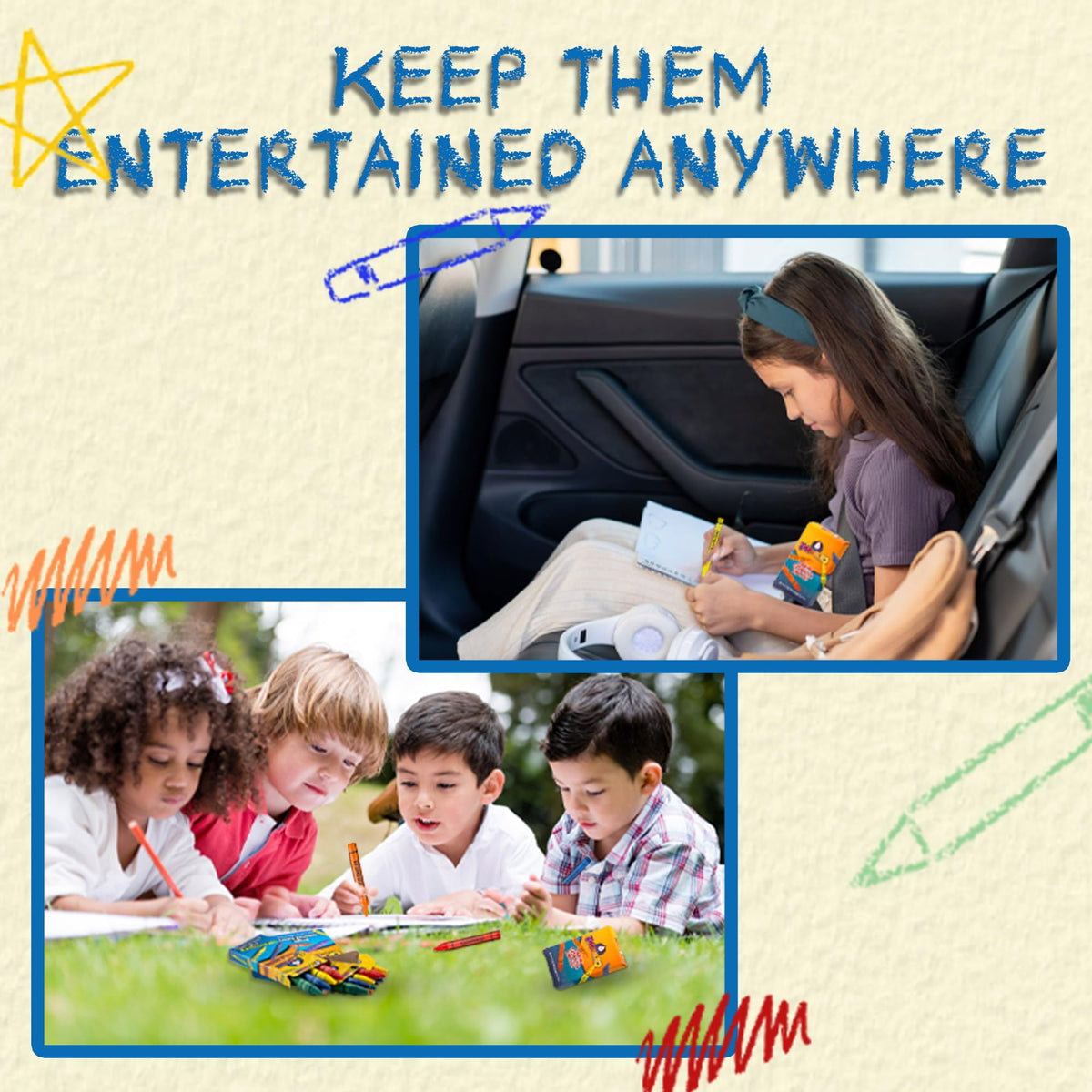 Bedwina crayons non-toxic formula provides safe play for kids during crafts