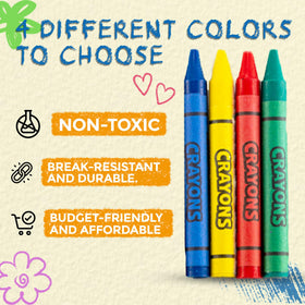 Bedwina crayons premium construction resists breakage and transfers color smoothly