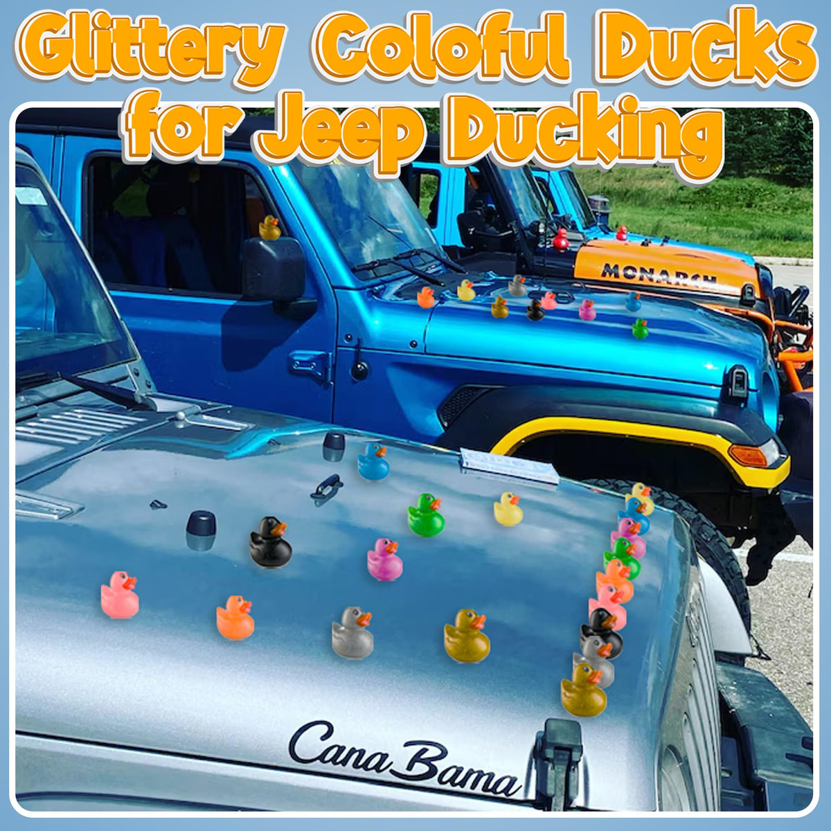 Bedwina bulk ducks in bright colors for party favors.