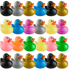 Bedwina glitter rubber ducks for jeep ducking on a hood or dashboard.