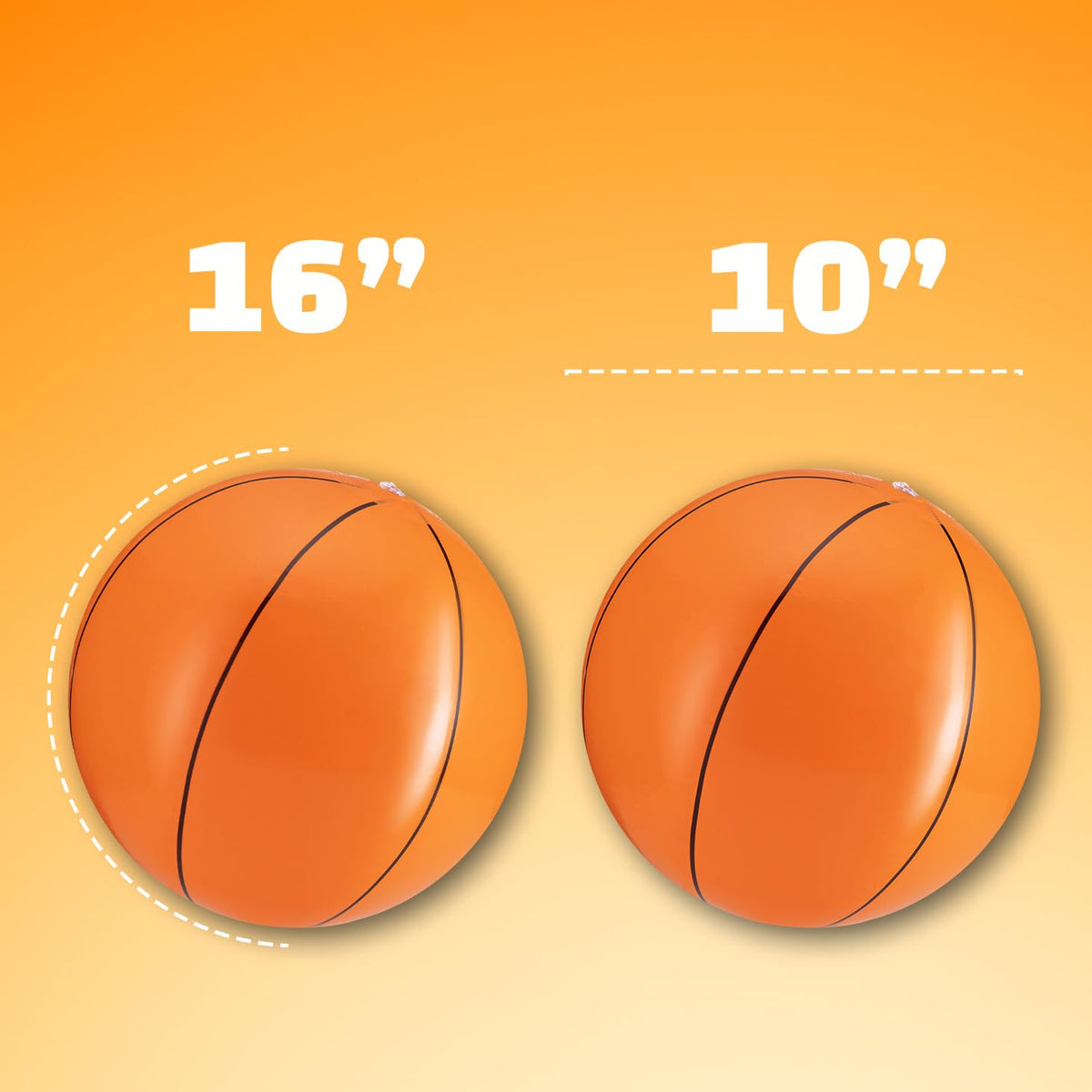 Bedwina basketball-themed decor perfect for kids' parties and beach decor.
