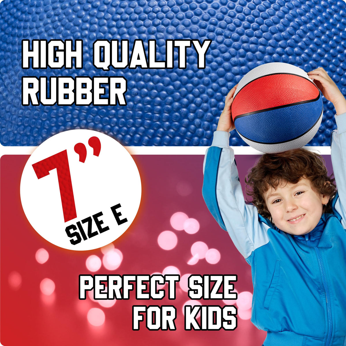 Bedwina mini basketball 7in deflated ships ready to inflate with included pump.