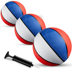 Bedwina mini basketball set offers durable, lightweight design for young players.